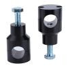 SIXRUN Aluminum Handlebar Riser Mounting Clamps, Universal Fit for 1-Inch (25 mm) Motorcycle Handlebars, Round Design, Black view 3