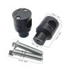SIXRUN Aluminum Handlebar Riser Mounting Clamps, Universal Fit for 1-Inch (25 mm) Motorcycle Handlebars, Round Design, Black view 4