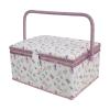 Rrlihjgu Sewing Box with Multiple Compartments and Carrying Handle view 1