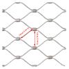 Stainless Steel Cable Fence Net, 10 cm Mesh, 1.5 x 6 m view 2