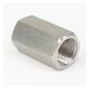 1/4" NPT Female Coupling, 304 Stainless Steel Hex Rod Coupler, Pipe Fitting Connector for Water and Gas, 600 Bar view 1