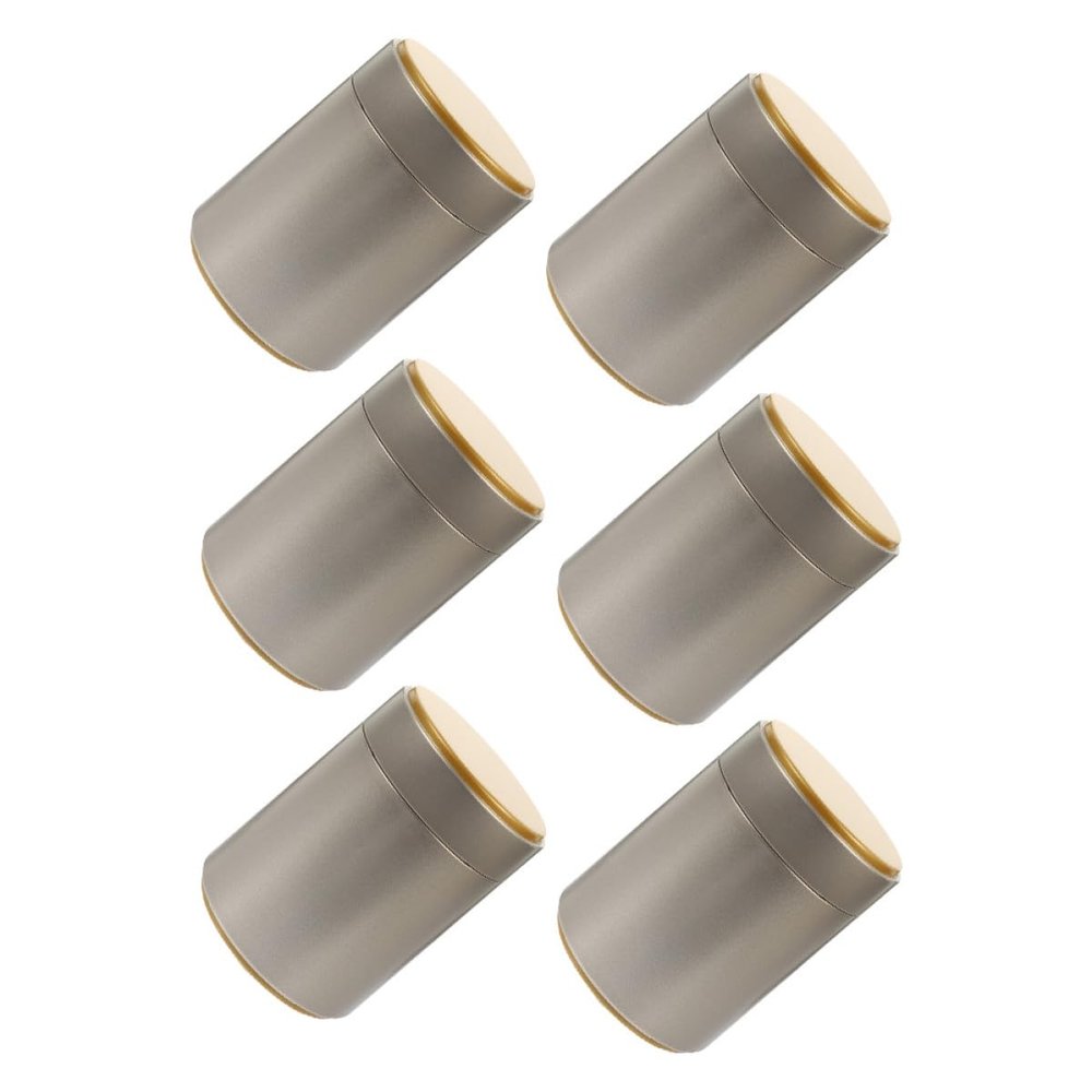 SHINEOFI Round Tinplate Tea Canister, Gold-Colored, Airtight