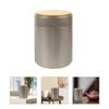 SHINEOFI Round Tinplate Tea Canister, Gold-Colored, Airtight view 4