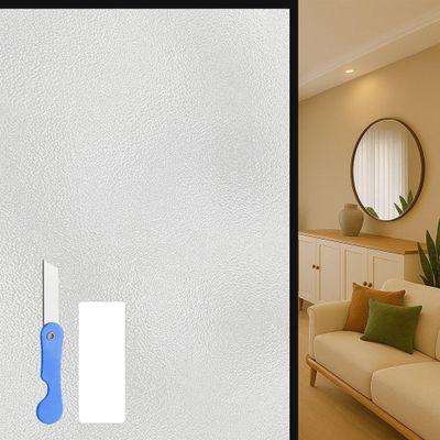 Frosted Privacy Window Film 103 x 155 cm, Static Cling, White