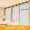 Frosted Privacy Window Film 103 x 155 cm, Static Cling, White view 3