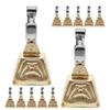Gogogmee 12-Piece Fishing Rod Bite Alarm Bells, Gold view 1