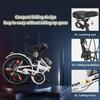 LINCYS 20/22-Inch Folding Bike for Adults and Teens, High-Carbon Steel Frame, Dual Disc Brakes, Suspension Fork, Adjustable Saddle and Handlebar, 100 kg Capacity view 4