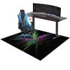 Non-Slip Gaming Chair Mat for Hard Floors, 100 x 140 cm view 1