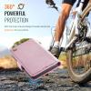 Teeirllim Case for iPhone 16 Pro Max, RFID Blocking, Premium PU Leather, Foldable Card Holder Flip Case, Pink view 4