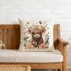 Clyrax Highland Cow Decorative Pillow Cover, 45 x 45 cm view 4