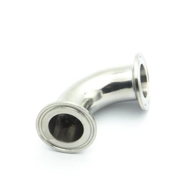 ICXLPMC 1-Piece 304 Stainless Steel Ferrule Elbow Pipe Fitting for Tri-Clamp