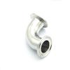 ICXLPMC 1-Piece 304 Stainless Steel Ferrule Elbow Pipe Fitting for Tri-Clamp view 2