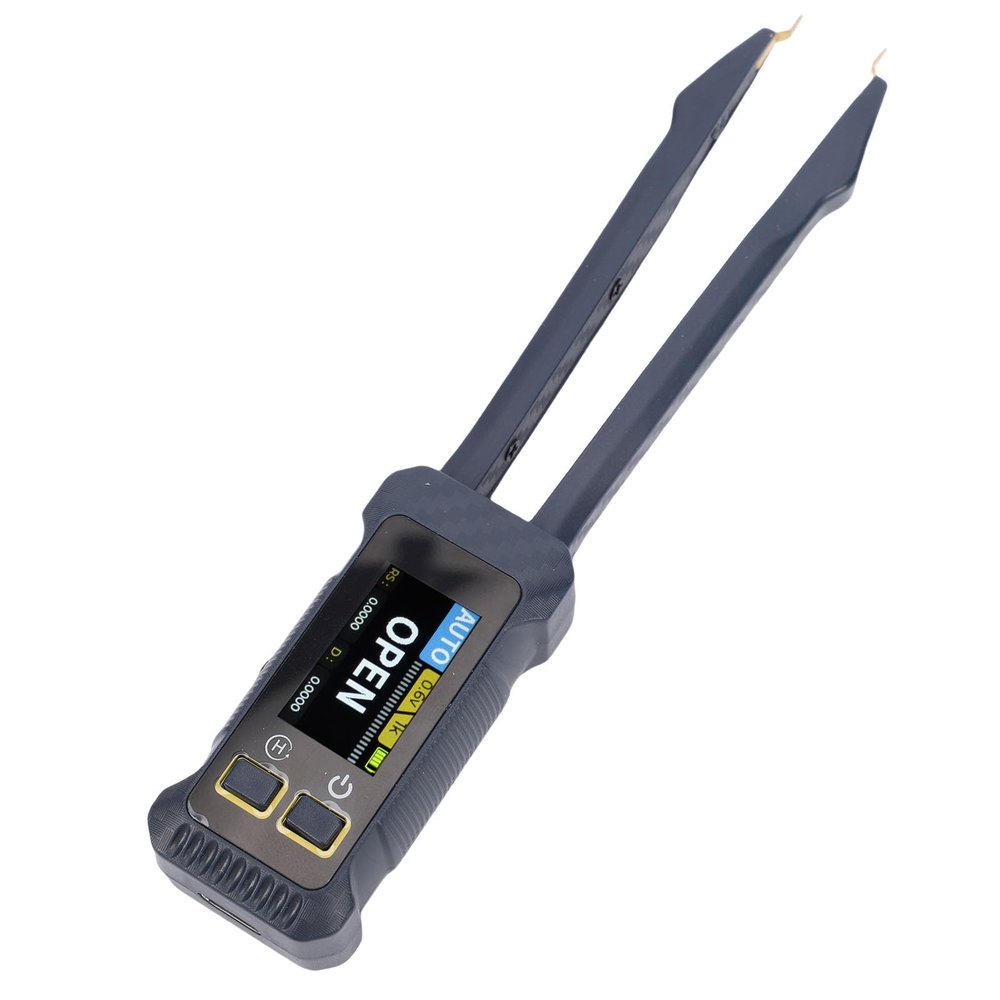 Cryfokt Smart Bridge Tweezers Digital LCR Meter, SMD Component Analyzer with 1.14-Inch Color Display