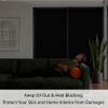 Opaque Privacy Window Film 45 x 250 cm, Black view 3