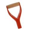 Alipis Replacement Handle for Grave Shovel, Y-Grip, Red, 31 cm Inner Diameter, Steel, Ergonomic and Versatile for Gardening and Digging view 1