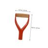 Alipis Replacement Handle for Grave Shovel, Y-Grip, Red, 31 cm Inner Diameter, Steel, Ergonomic and Versatile for Gardening and Digging view 2