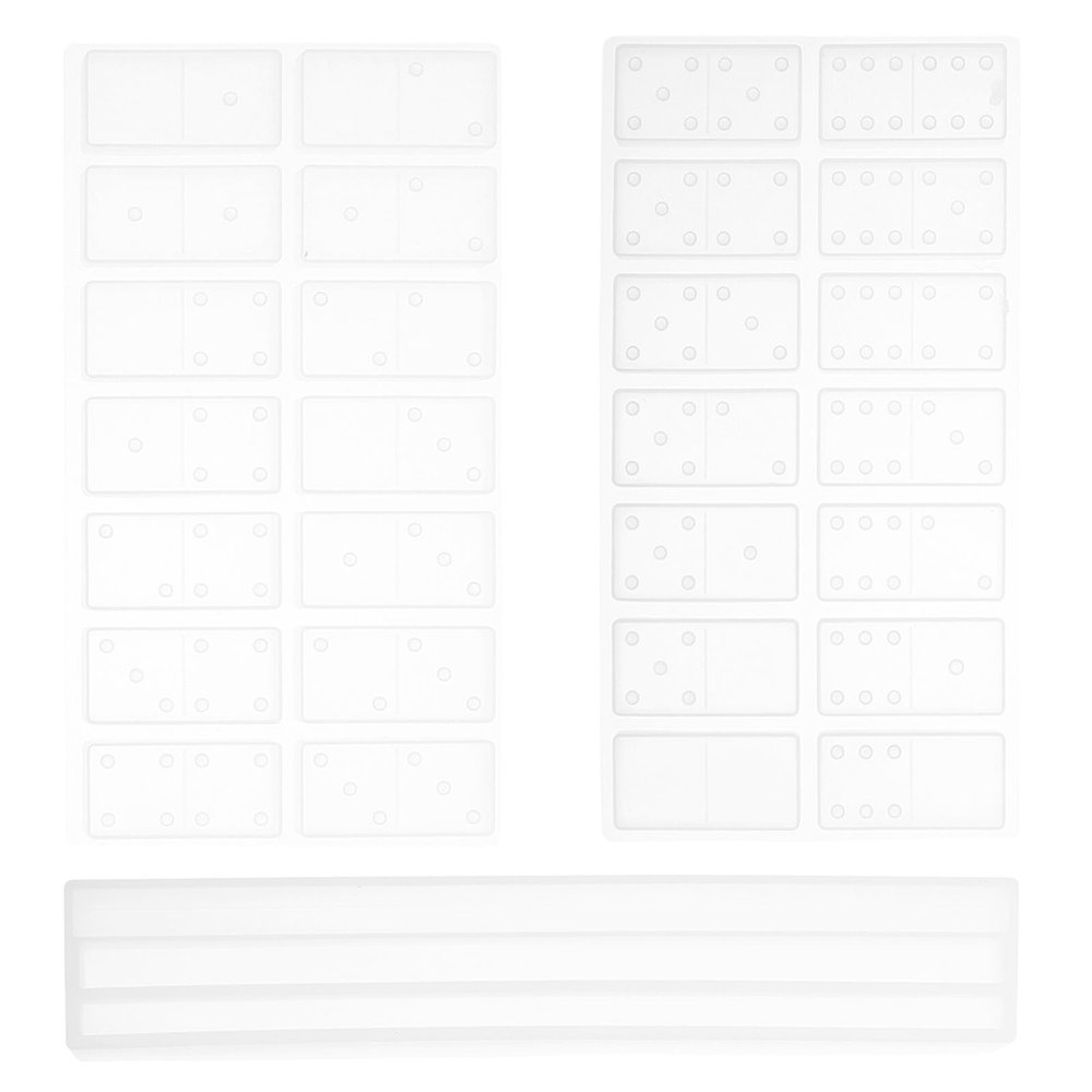 HONITANO 2-Piece Silicone Domino Holder Molds for Mahjong and Domino