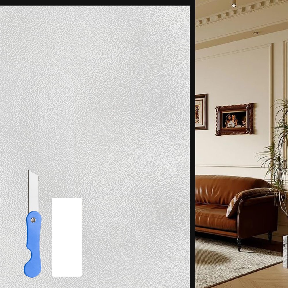 Privacy Window Film, Static Cling, 65 x 235 cm, White