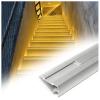 Metal LED Stair Edge Profile, L-Shaped Corner Trim, Silver, 15-Pack, 42 in view 1