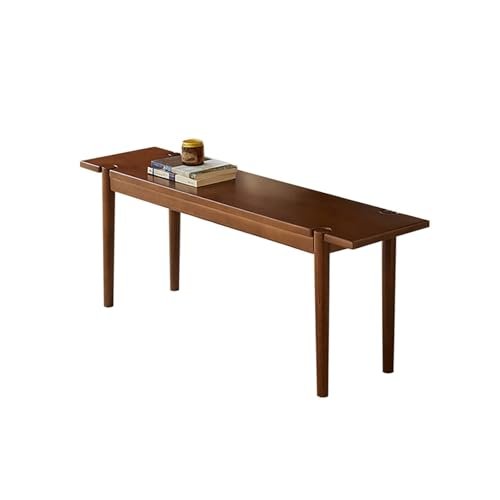 Modern 2-Seat Entryway Bench, Cherry Wood, 80 x 27.9 x 41.9 cm