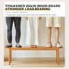 Modern 2-Seat Entryway Bench, Cherry Wood, 80 x 27.9 x 41.9 cm view 4