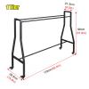 Adjustable Portable Basketball Storage Rack with Mobile Cart view 2