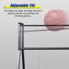 Adjustable Portable Basketball Storage Rack with Mobile Cart view 4