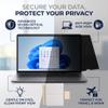 Ejoyous Laptop Privacy Screen Protector, Micro-Optical Privacy Technology, Matte Anti-Glare Coating, Two-Sided Use, for 14-Inch 16:9 Laptops and ATMs (Curved Edges) view 4
