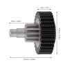 Spacnana 3D Printer Extruder Gear, Nickel-Plated Hardened Steel and POM, CNC-Machined Replacement view 2