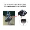 Spacnana 3D Printer Extruder Gear, Nickel-Plated Hardened Steel and POM, CNC-Machined Replacement view 3
