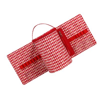 Crochet Hook Storage Bag for Hobbyists, Polyester, Zippered