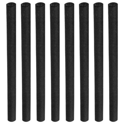 BUGUUYO 8-Piece 6 mm Graphite Electrode Rods, Durable Carbon Stirring Rods for Crucibles, High Conductivity, Heat Resistant, Reusable
