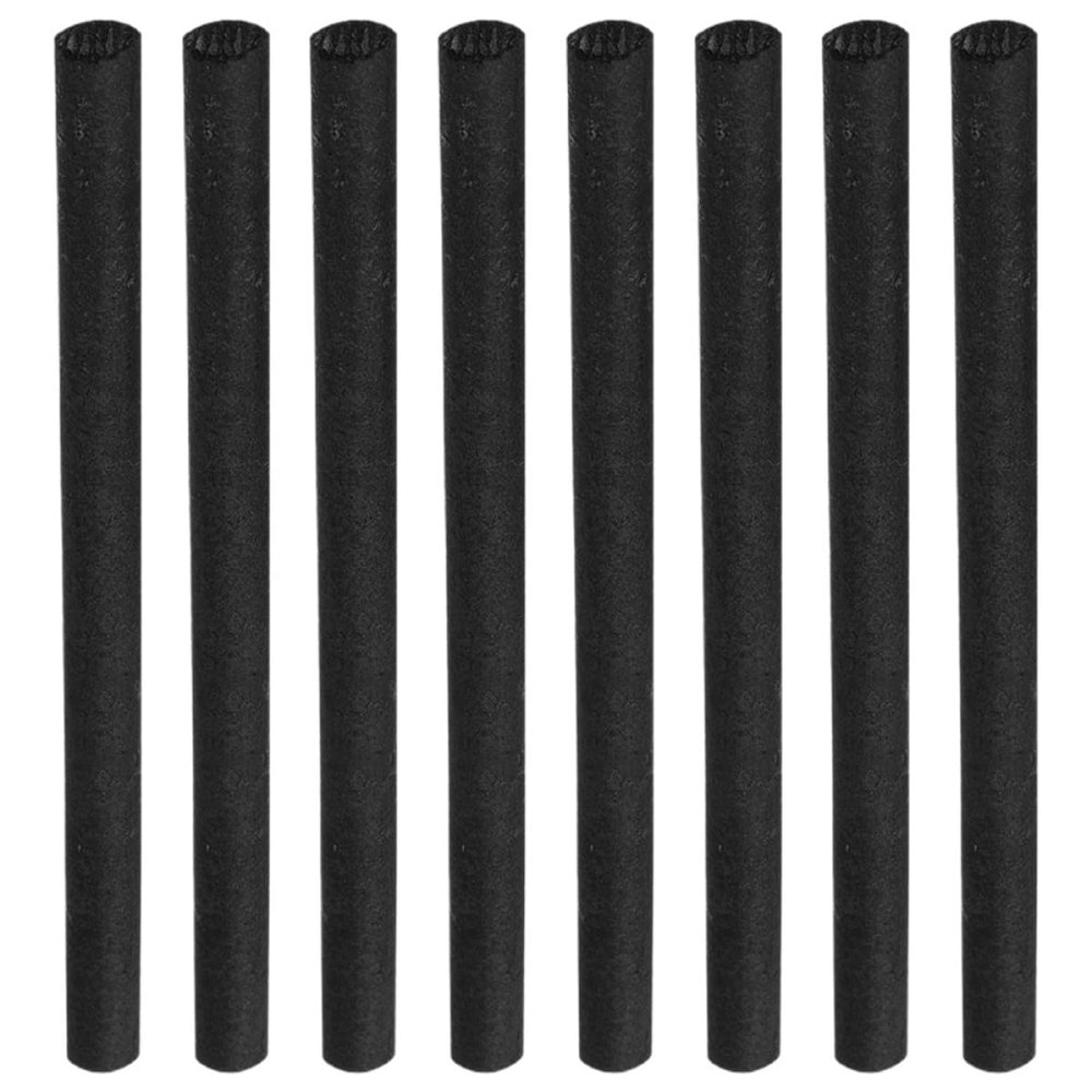 BUGUUYO 8-Piece 6 mm Graphite Electrode Rods, Durable Carbon Stirring Rods for Crucibles, High Conductivity, Heat Resistant, Reusable