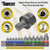 SabreCut SCSK002 12-Piece Dual-Drive Super-Short Torx Plus Socket Set view 4