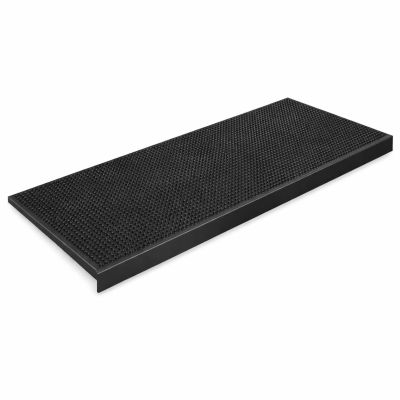 Floordirekt Rubber Stair Treads with Beveled Edge, Non-Slip, for Indoor and Outdoor Use, 1 Piece, Various Designs (Santiago, 25 x 75 cm)