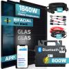 SUNNIVA 1840W Balcony Solar System with 800W ASTRO-E Inverter, Bifacial Full-Black Plug-In Kit, 5m Connection Cable, 4x 2.5m Solar Cables, 4x 460W N-Type Glass-Glass Panels view 2