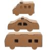 3-Piece Cardboard Paper Vehicle Craft Kit for Kids view 1