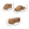 3-Piece Cardboard Paper Vehicle Craft Kit for Kids view 2