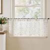 TOPICK Sheer Cafe Curtain, 1 Piece, H40 x W125 cm, Red view 1