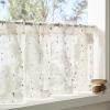 TOPICK Sheer Cafe Curtain, 1 Piece, H40 x W125 cm, Red view 3