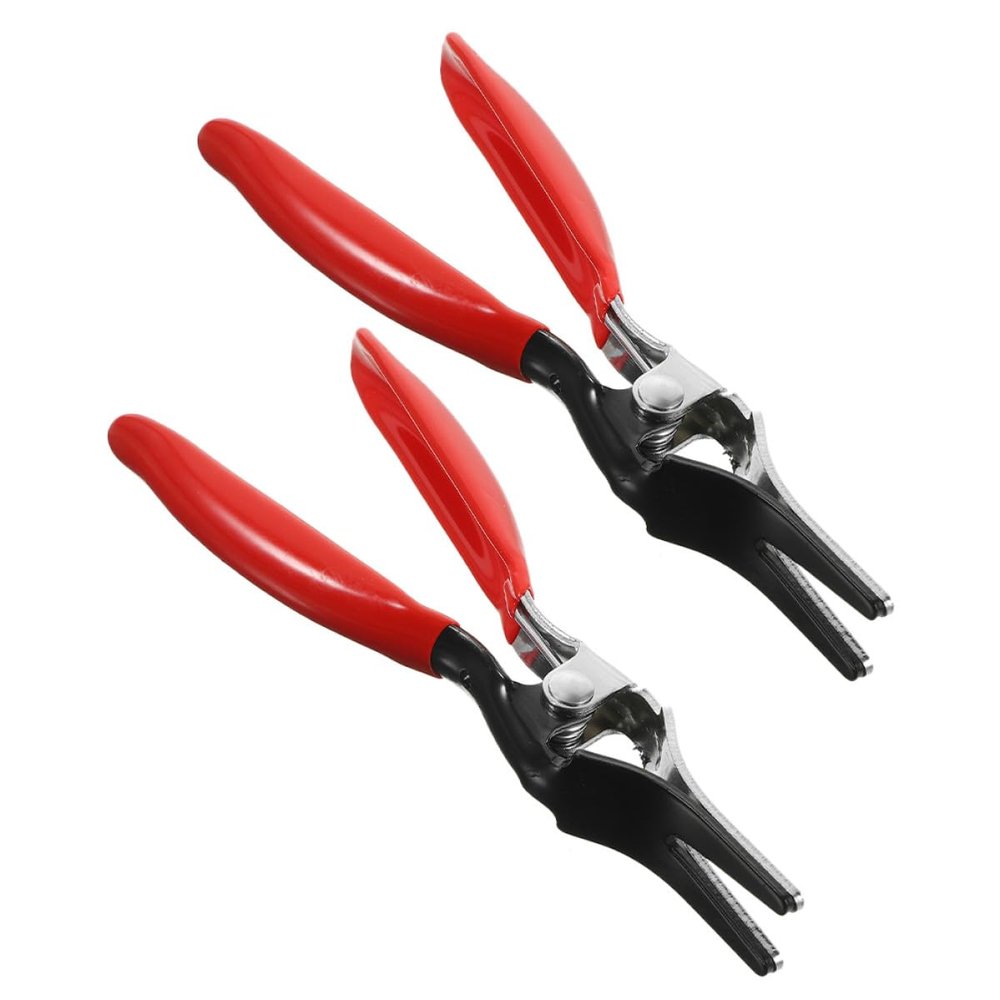 SHINEOFI 2-Piece Hose Clamp Pliers, 45 Steel, for Automotive Cooling and Fuel Lines