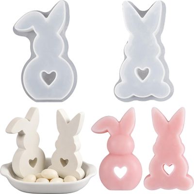 BELSVOR 2-Pack Silicone Easter Molds