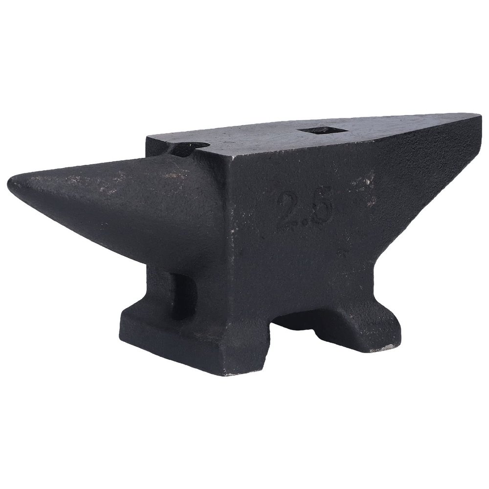 Yctze Iron Anvil with Large Striking Surface and Horn Design for Metalworking and Forging
