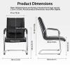 Contemporary-Style Office Chair, Stain-Resistant, Skin-Friendly Comfort and Breathability, for Offices, Meeting Rooms and Home Use (Gray, Two-Tier) view 2