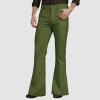 Qmfvqi Men's Flared Trousers, 1970s Hippie Disco Costume Pants view 2