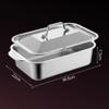 Premium 18/8 Stainless Steel Lasagna Pan with Lid and Two Riveted Handles, Oven- and Dishwasher-Safe, 7.6 cm Deep view 2