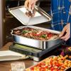 Premium 18/8 Stainless Steel Lasagna Pan with Lid and Two Riveted Handles, Oven- and Dishwasher-Safe, 7.6 cm Deep view 3