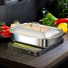 Premium 18/8 Stainless Steel Lasagna Pan with Lid and Two Riveted Handles, Oven- and Dishwasher-Safe, 7.6 cm Deep view 4
