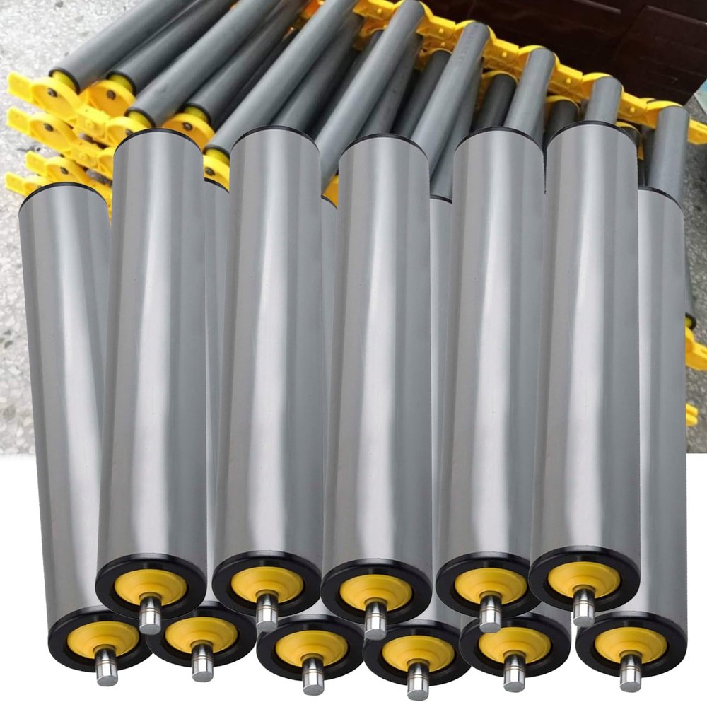 Generic 11-Pack PVC Industrial Conveyor Rollers, Replacement Rollers for 2.5–6.1 cm Diameters and 10.2–101.6 cm Lengths