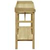 Homgoday Garden Workstation with Shelf, Multicolor Treated Pine, 75 x 40 x 90 cm, for Hobby Gardeners, Flower Beds and Planter Boxes, Model 45302 view 3